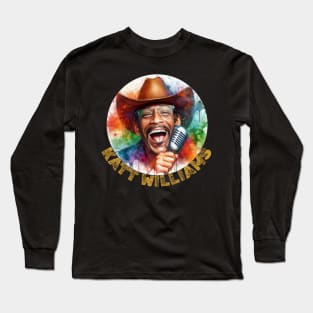 KATT WILLIAMS IN WATERCOLOR PAINTING Long Sleeve T-Shirt